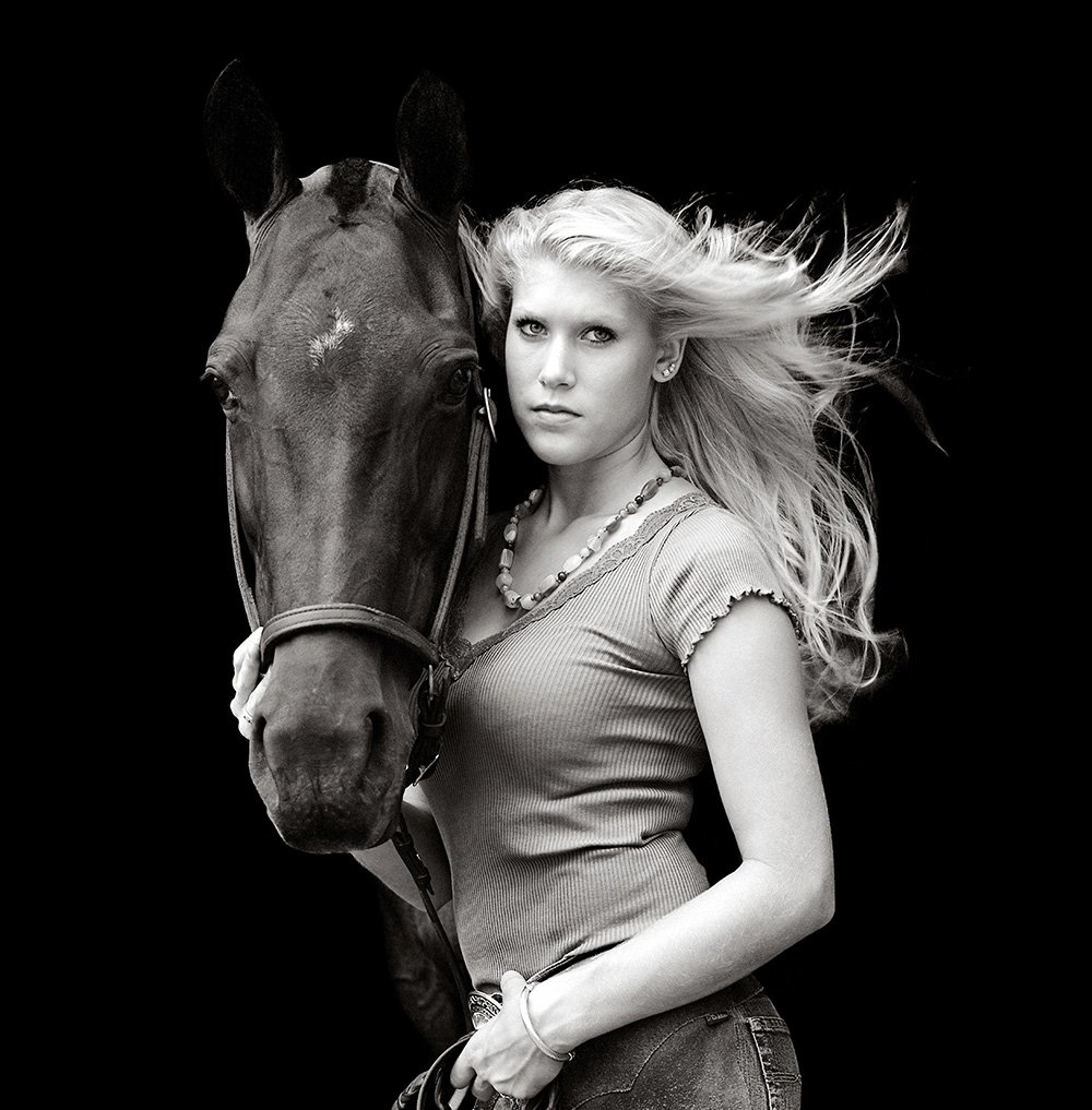 GALLIANI-COLLECTION-Courtney_Elliott-Equestrian-Portrait-B&W 1000x1017