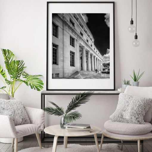 Downtown-Miami-Court-House-Black-&-White-Wall-Art black and white photography Black and white photography